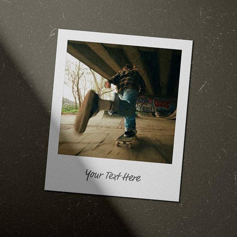 Polaroid Frame Mockup Template PSD