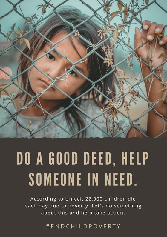 Poverty Poster Template