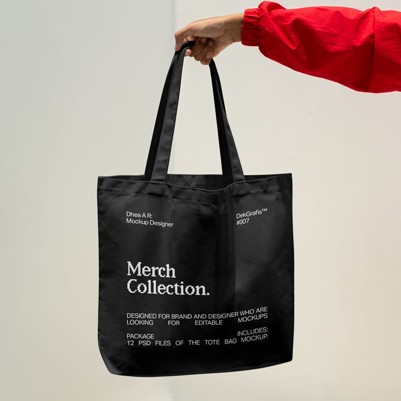 Premium Tote Bag Mockup PSD