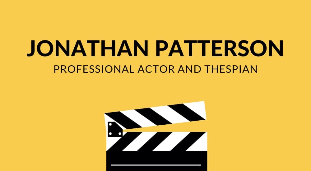 Professional Actor Business Card Template
