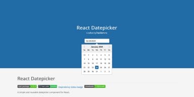The Ultimate Roundup Of Free React Date Picker Components