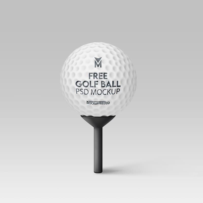 Realistic Golf Ball Mockup PSD