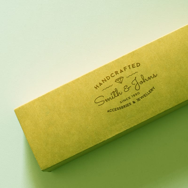 Realistic Pencil Box Logo Mockups PSD