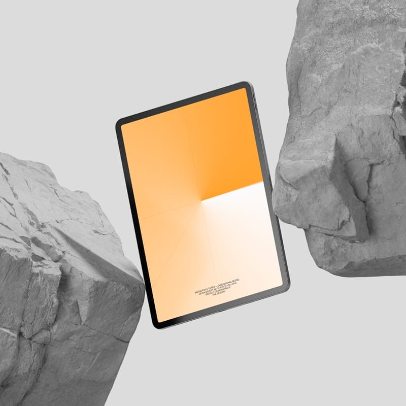 Realistic iPad Mockup PSD