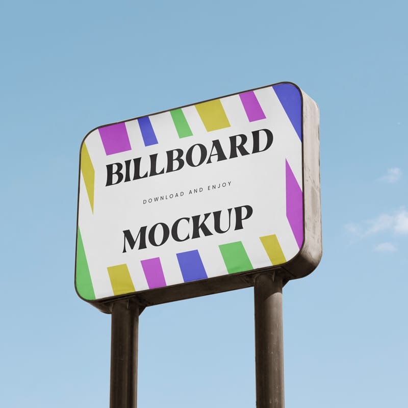 Rectangle Billboard Mockup PSD