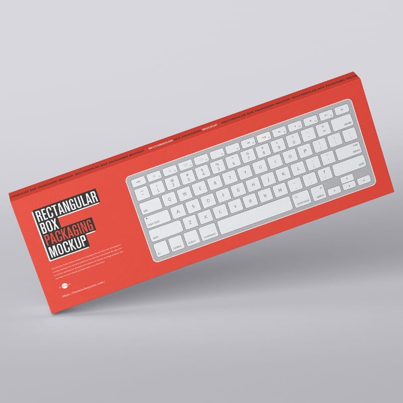 Rectangular Box Packaging Mockup PSD