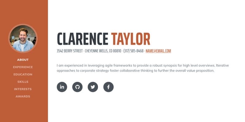 Discover The Top Bootstrap Resume Templates