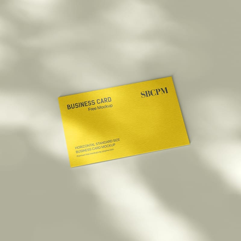 Simple Business Card Mockup Template PSD