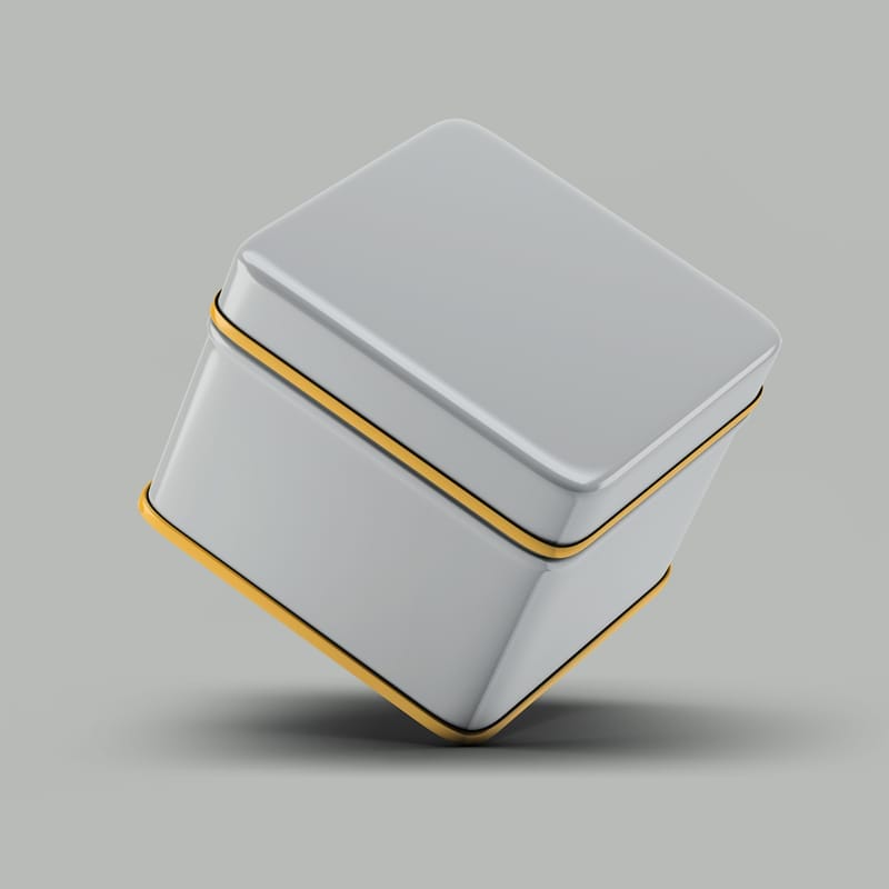 Tin Box Mockup PSD