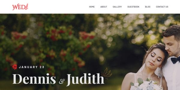 10+ Top Free Marriage Invitation Website Templates » CSS Author