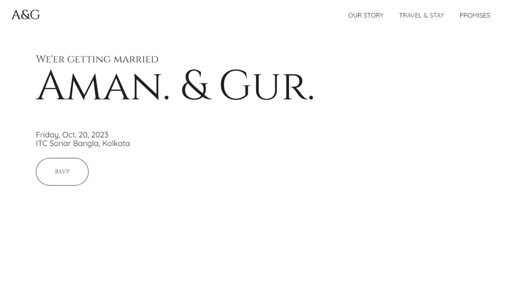 Wedding Invitation Website