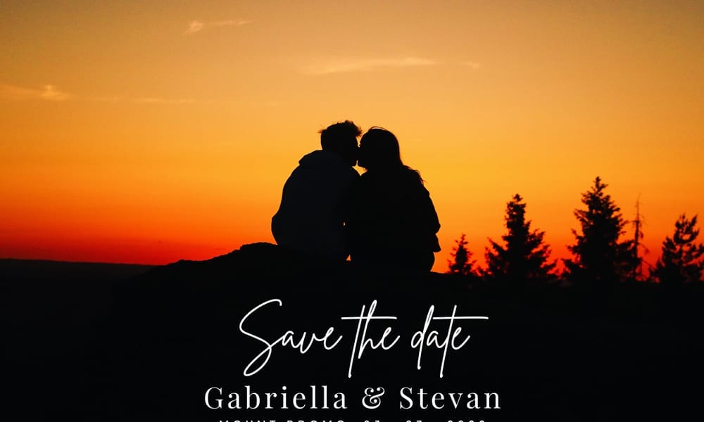 Wedding Save the Date Postcard Template