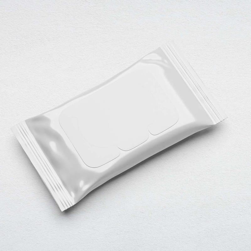 Wipes Packet Mockup PSD