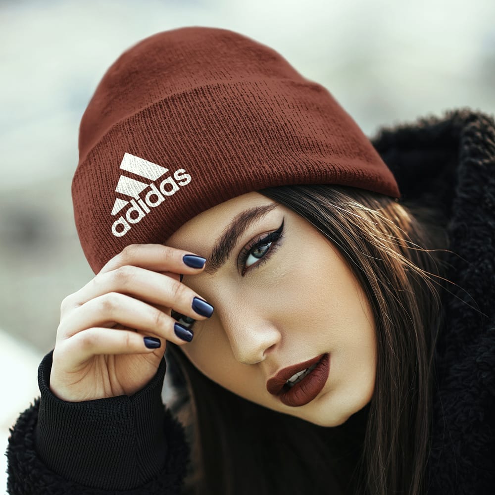 Woman’s Beanie Hat Mockup PSD