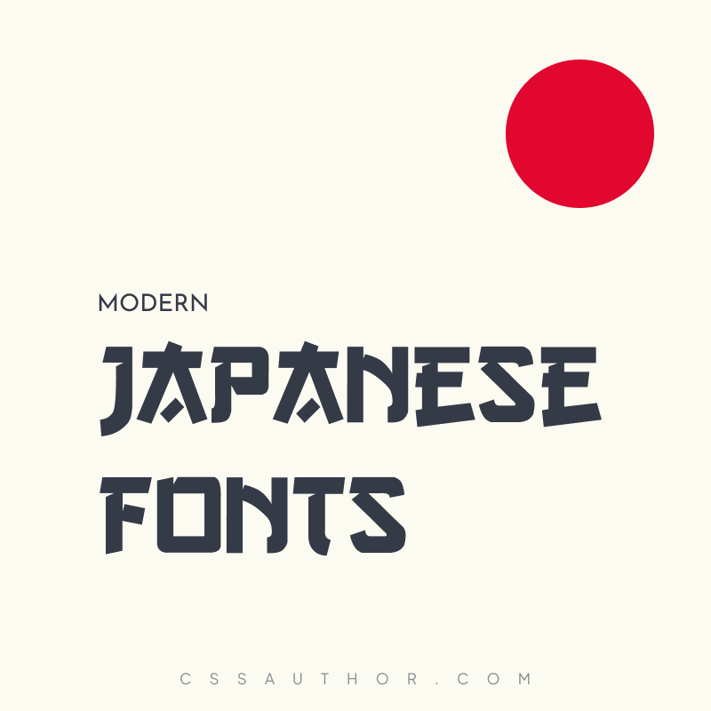 Best Modern Japanese Fonts