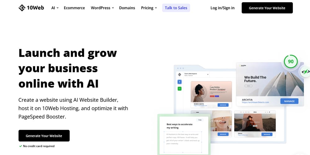 10Web AI Website Builder