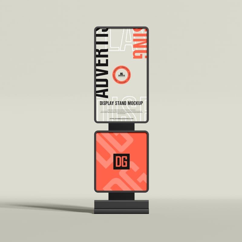 Advertising Display Stand Mockup PSD