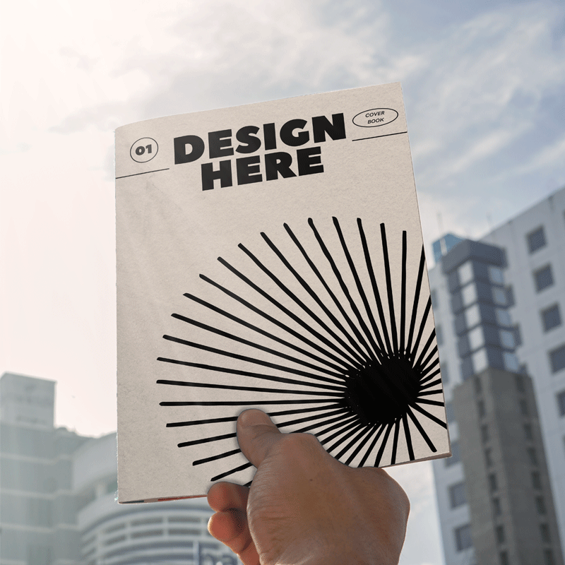 Book Outdoor Mockups PSD