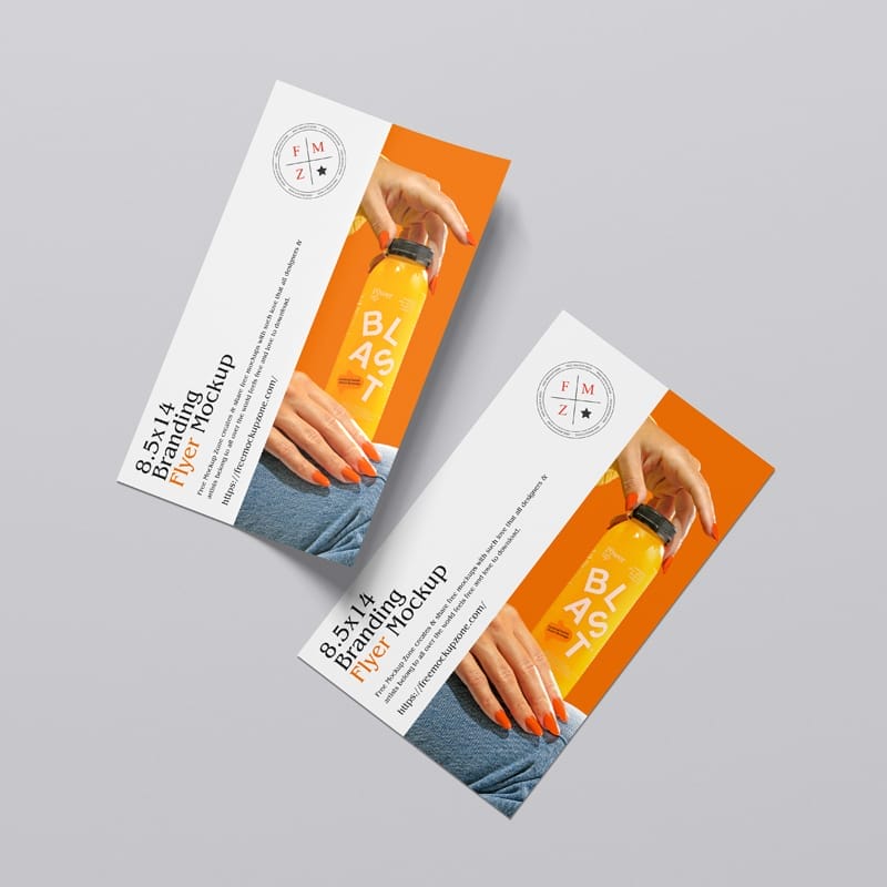Branding 8 5×14 Flyer Mockup PSD