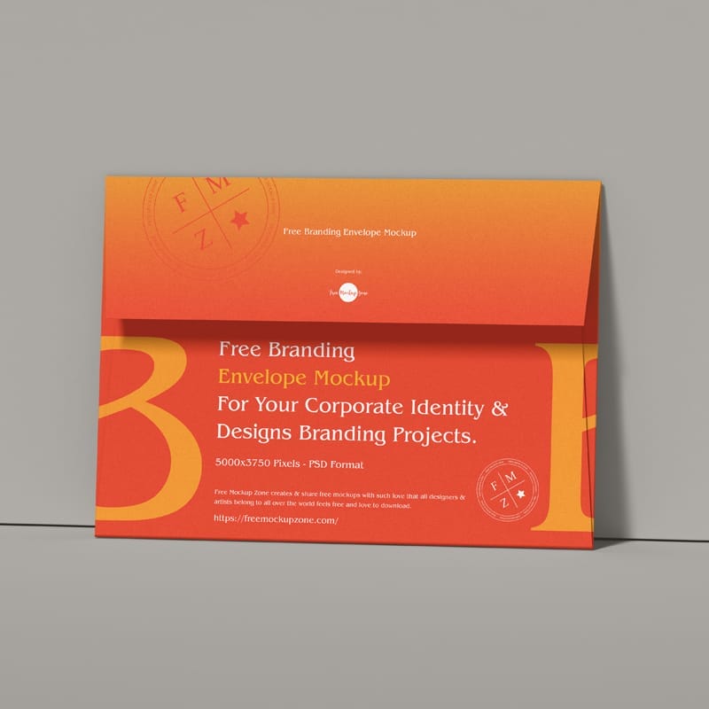 Branding Envelope Mockup PSD