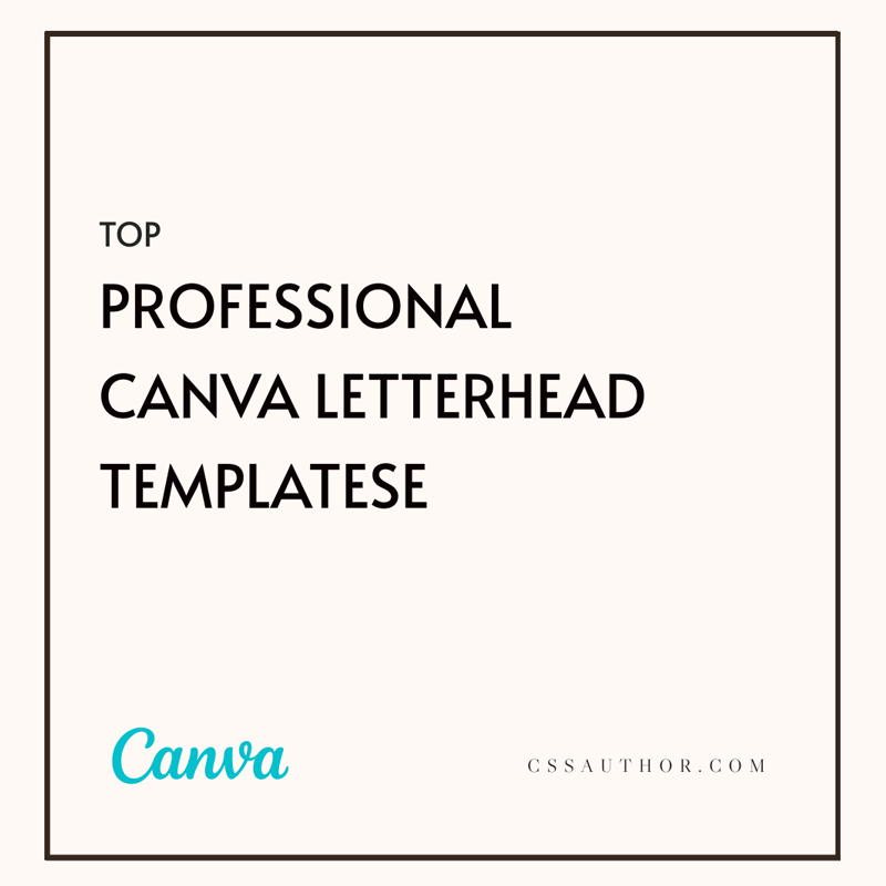Canva Letterhead Templates