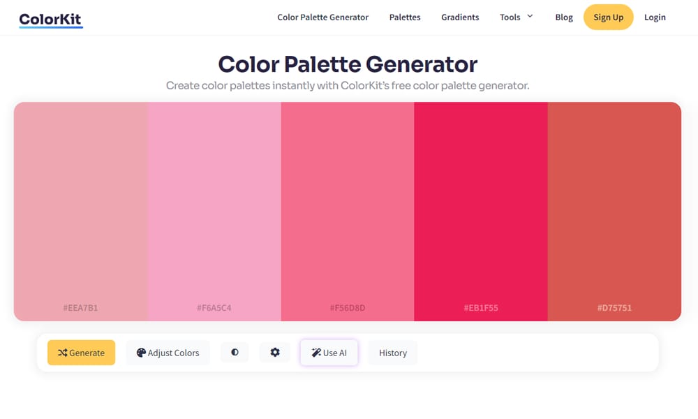 ColorKit AI Generator