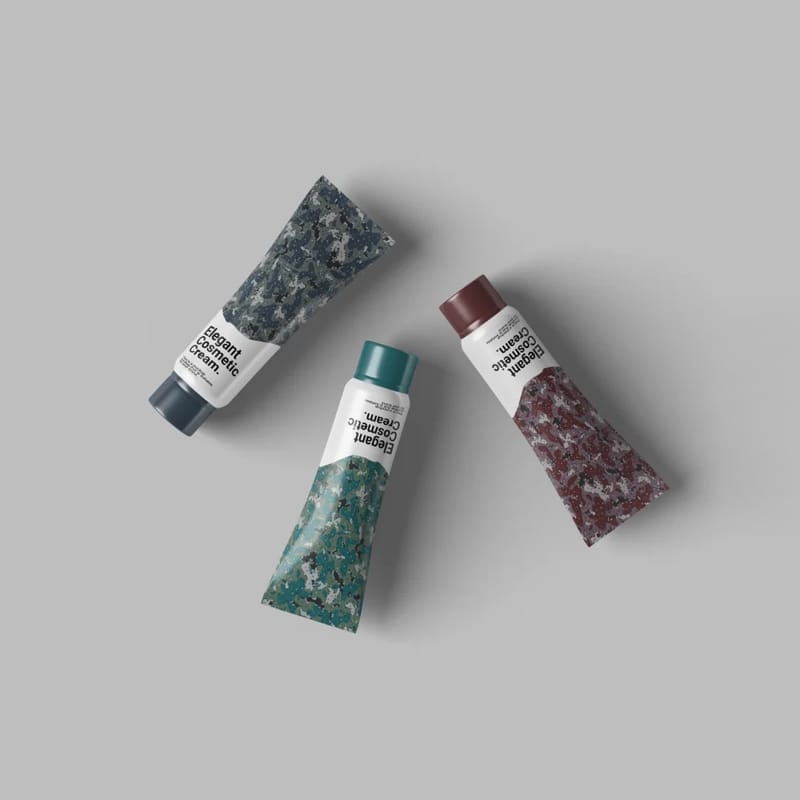 Cosmetic Tube Mockup Design PSD