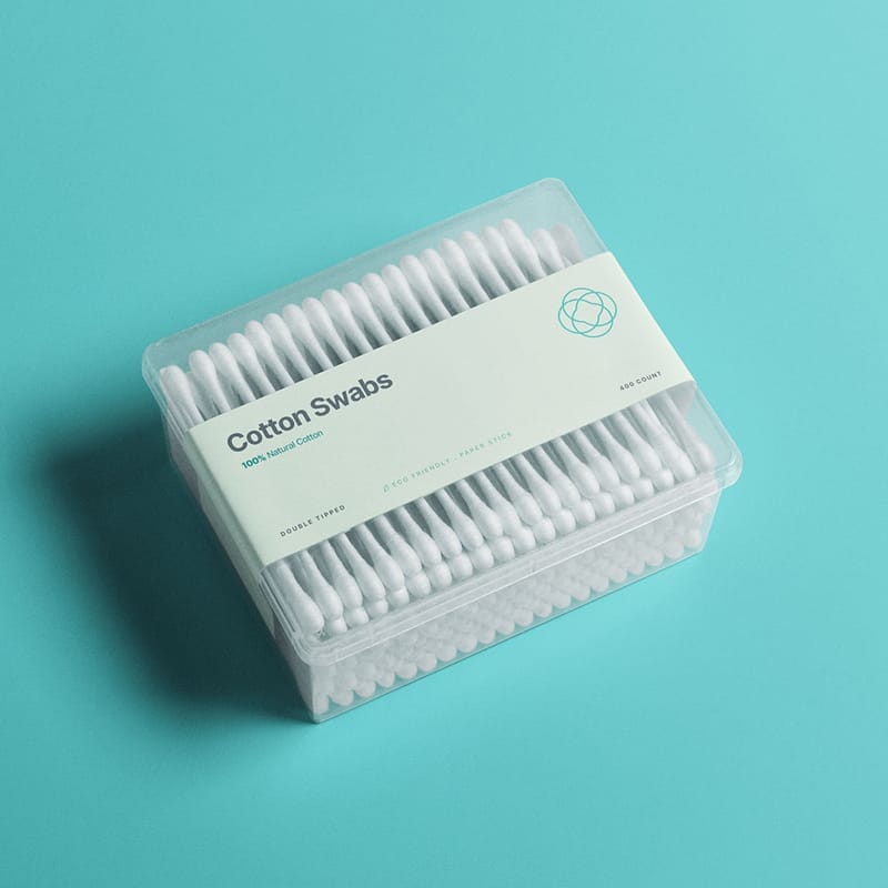 Cotton Swabs Mockup PSD