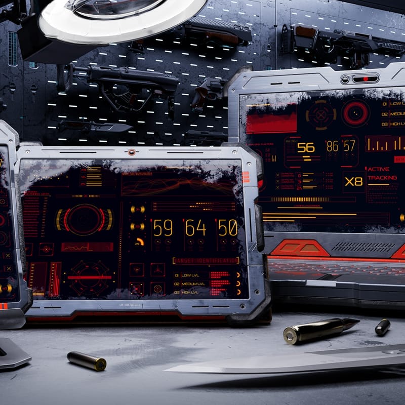 Cyber Devices Mockup PSD