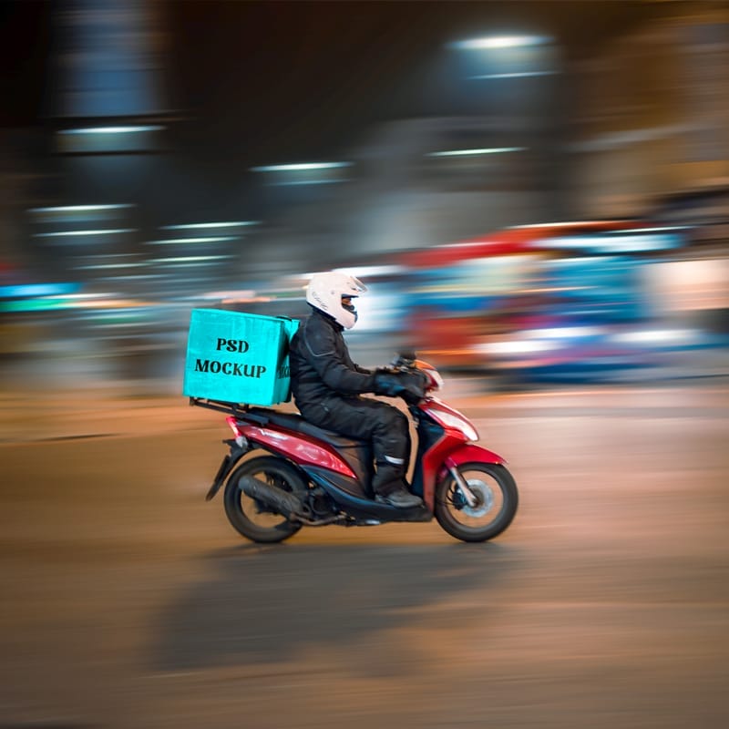 Delivery Bag Mockup PSD