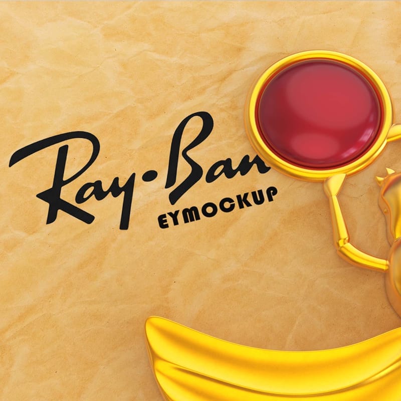 Egyptian Scarab Logo Mockup PSD