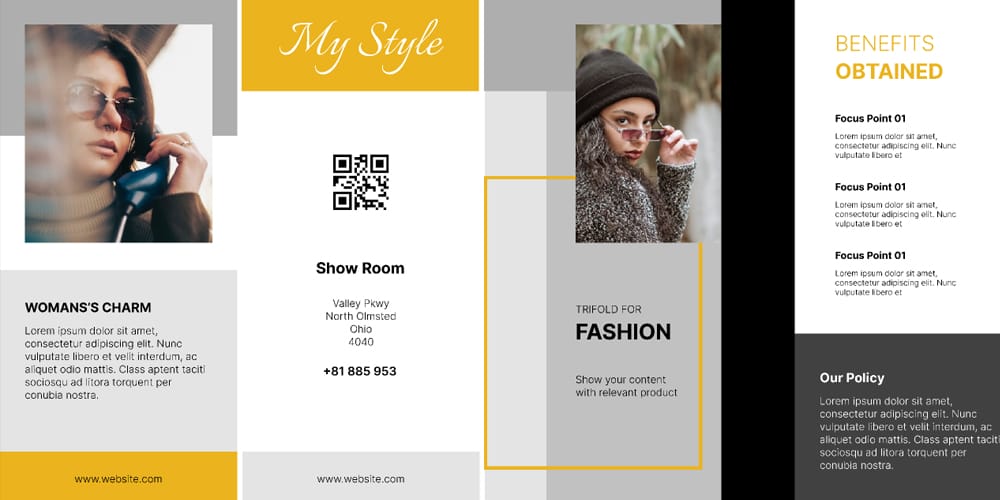 Fashion Trifold Brochure