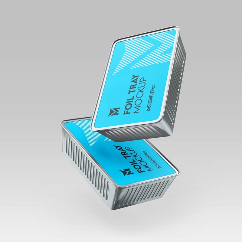 Foil Tray Mockup PSD