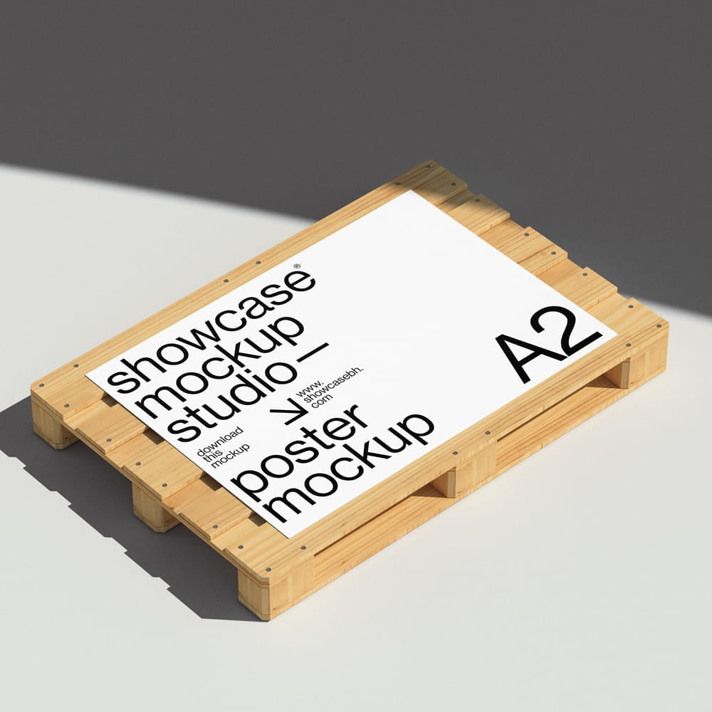 Free A2 Poster Mockup Template PSD