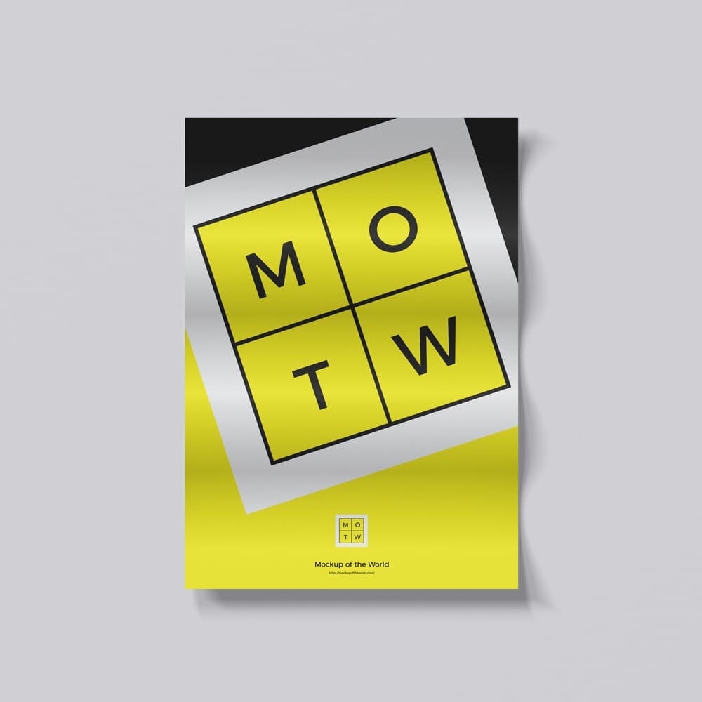 Free A3 Poster Mockup Design PSD