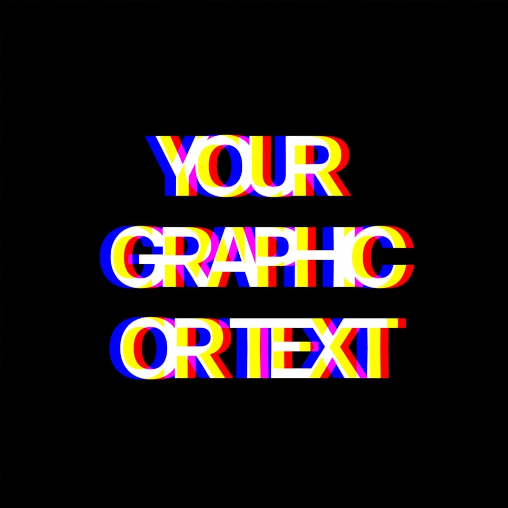 Free Anaglyph Distortion Mockup PSD