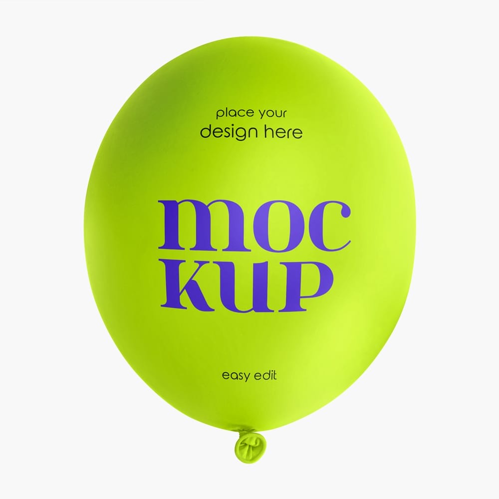 Free Balloon Mockup PSD