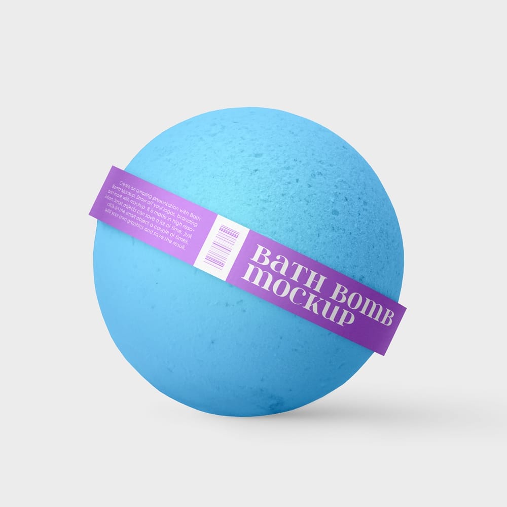 Free Bath Bomb Mockup Set PSD