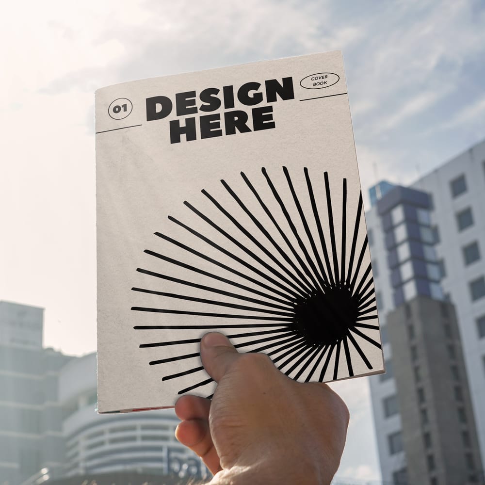 Free Book Outdoor Mockups PSD