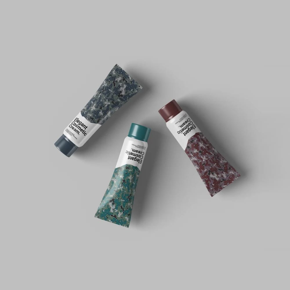 Free Cosmetic Tube Mockup Design PSD