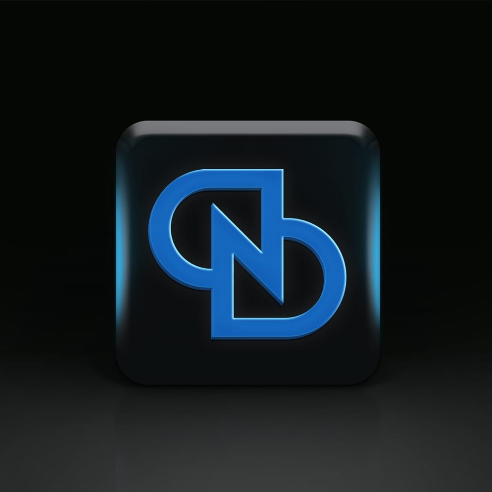 Free Dark Blue Logo Mockup PSD