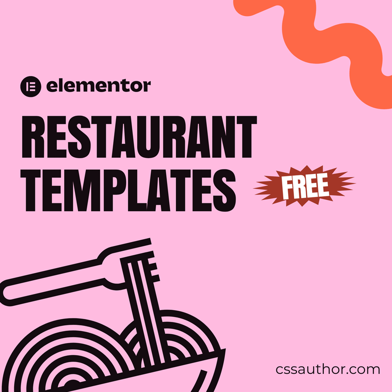 Impress Your Customers: Best Free Elementor Restaurant Templates Revealed