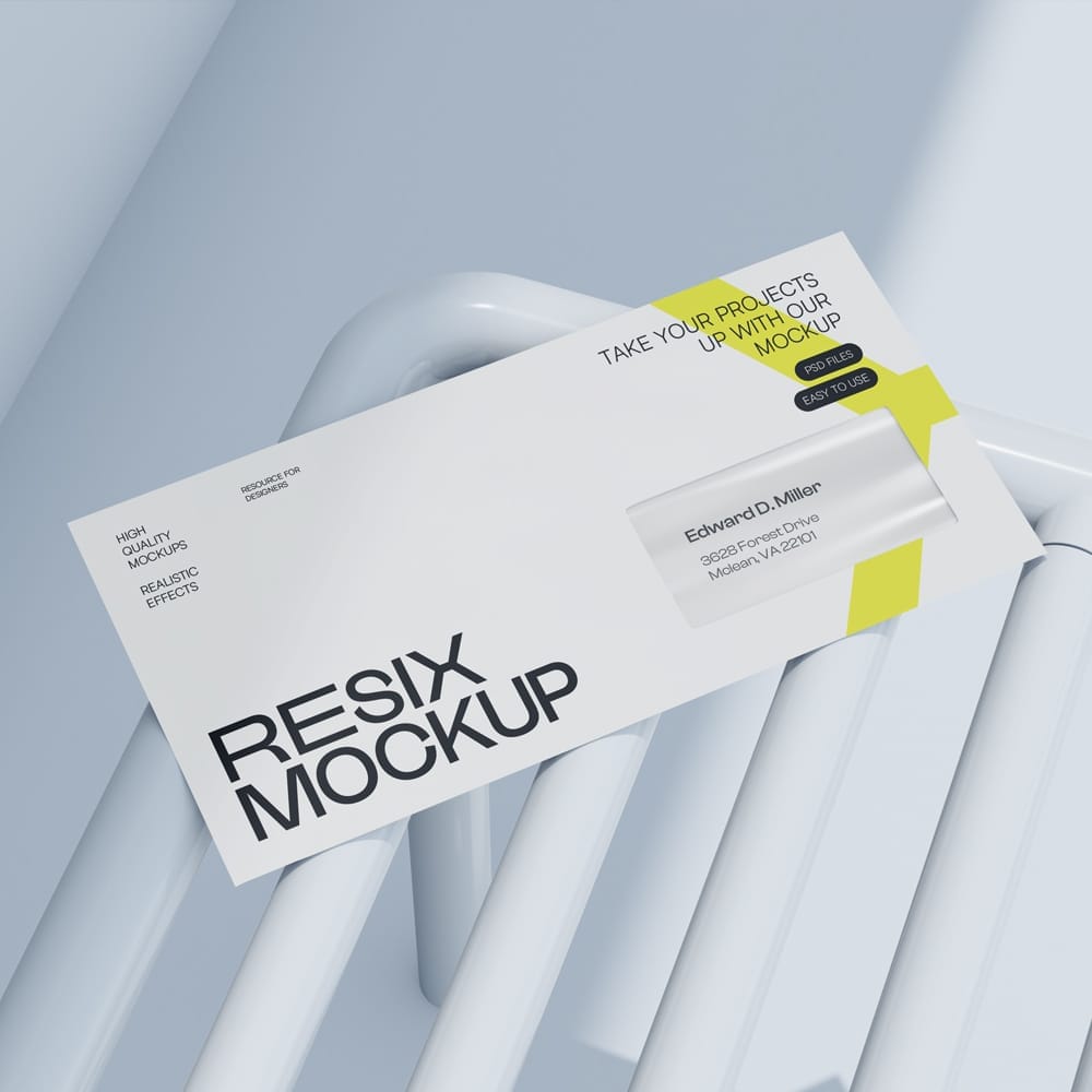 Free Envelope Mockup Design PSD