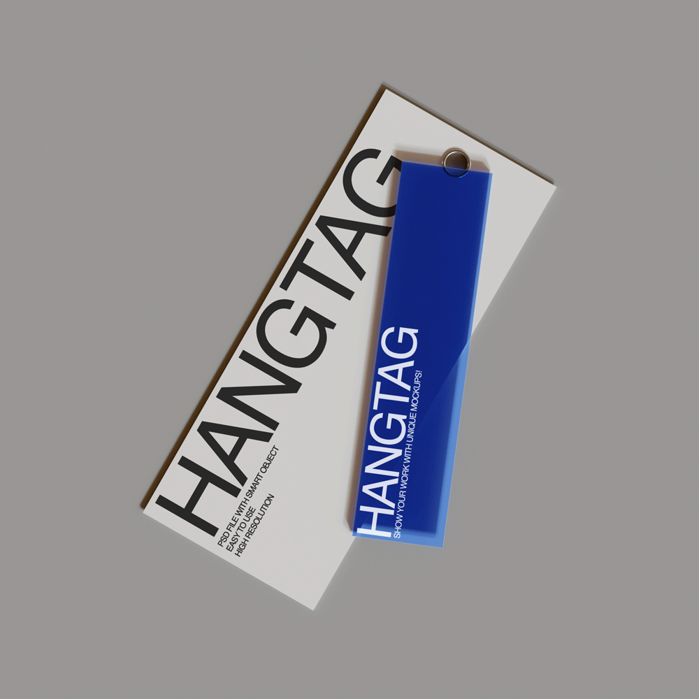 Free Hangtag Mockup PSD