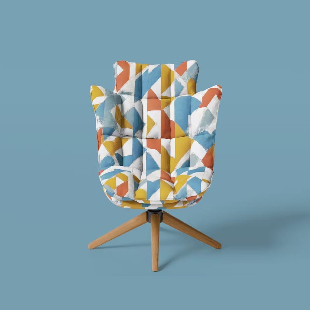 Free Husk Lounge Chair Mockup PSD