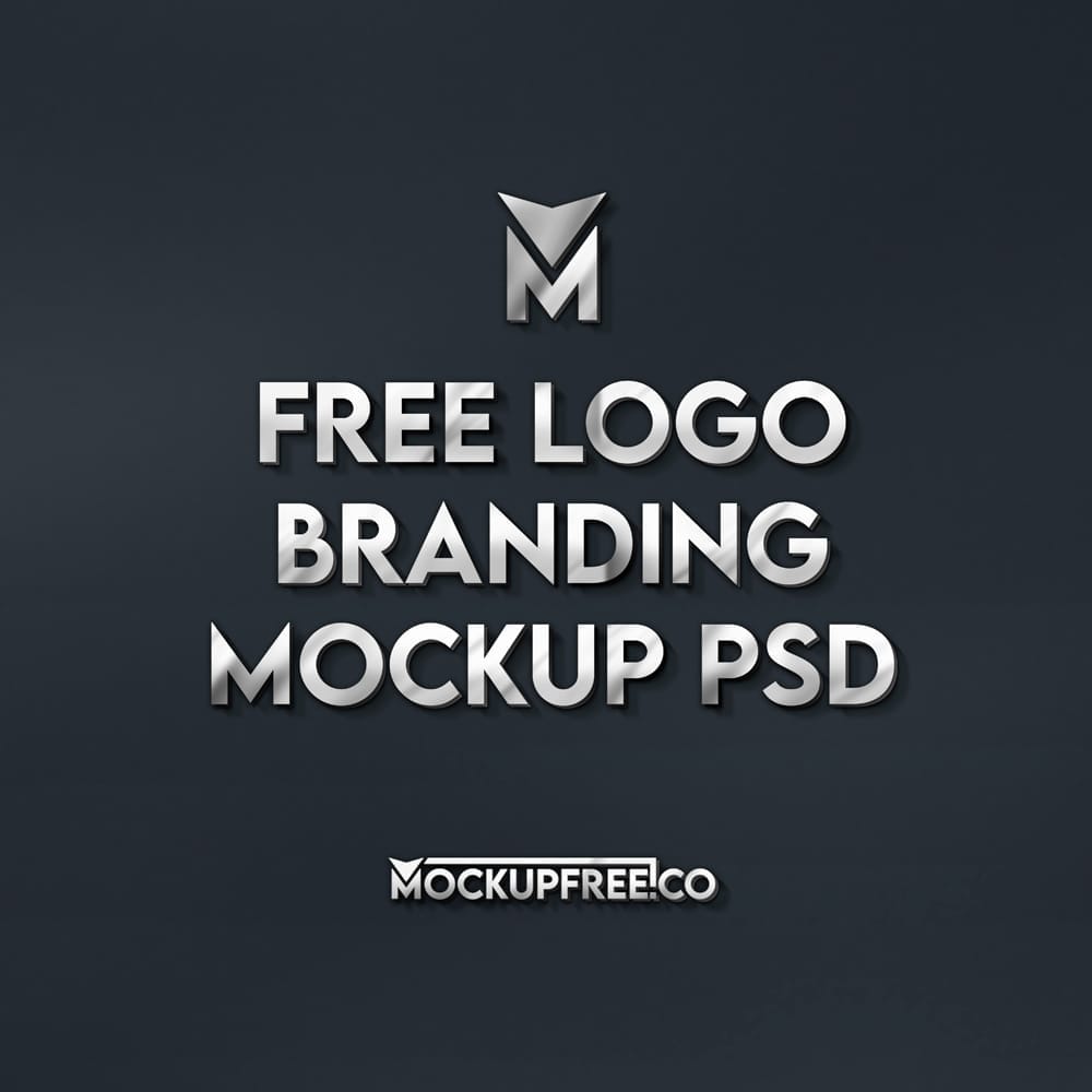 Free Logo Branding Mockup Template PSD 