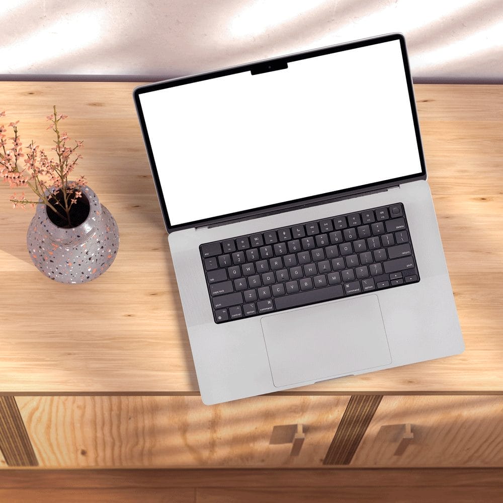 Free MacBook Pro M2 Mockup PSD