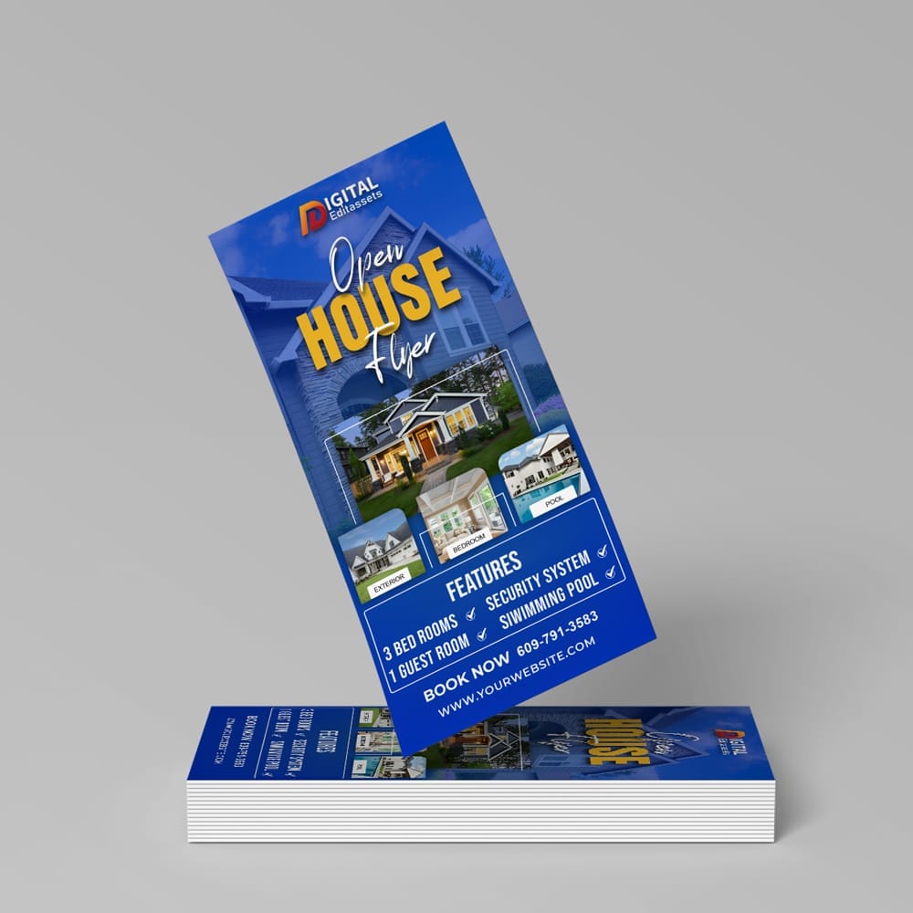 Free Open House Flyer Mockup PSD