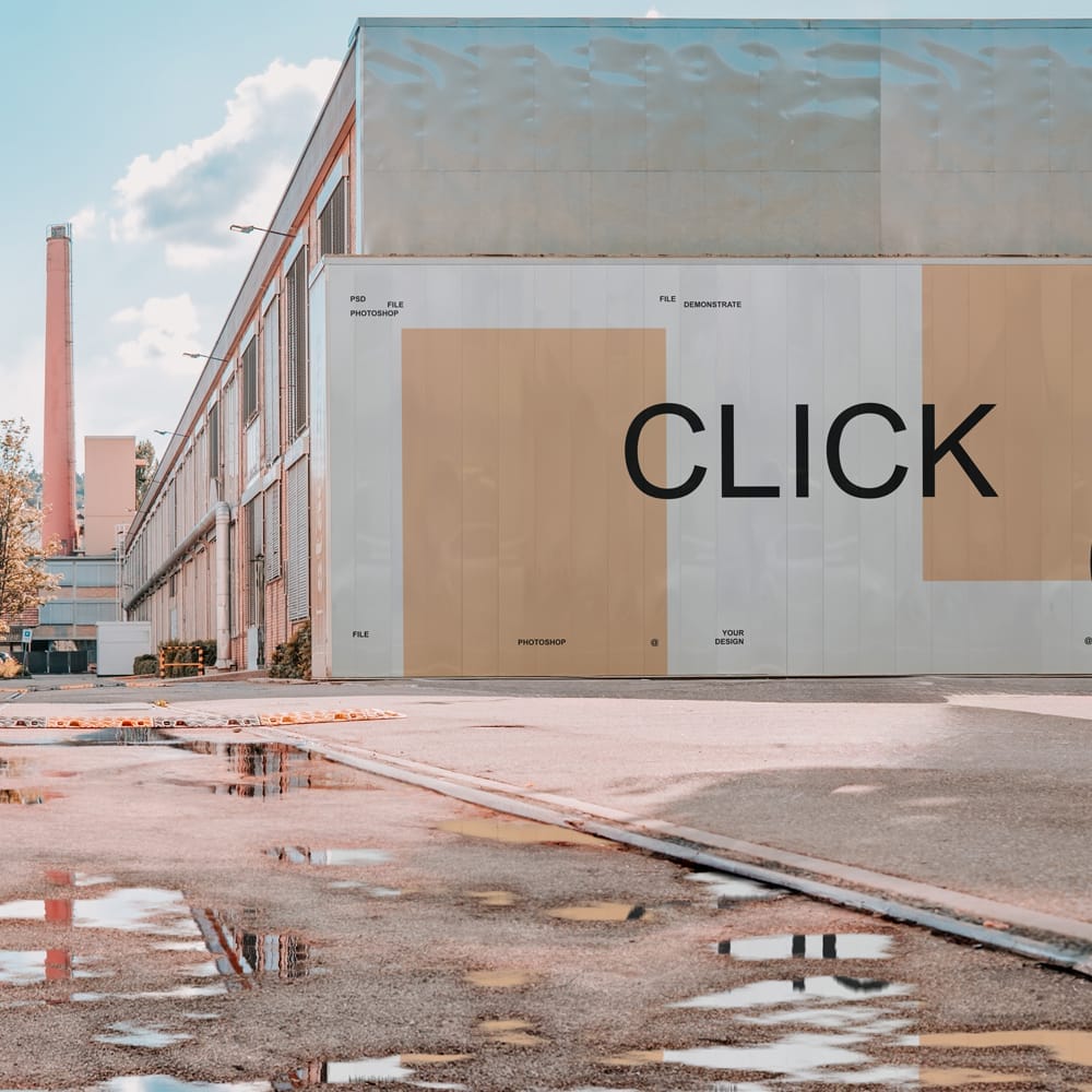 Free Outdoor Advertising Mockup Design PSD