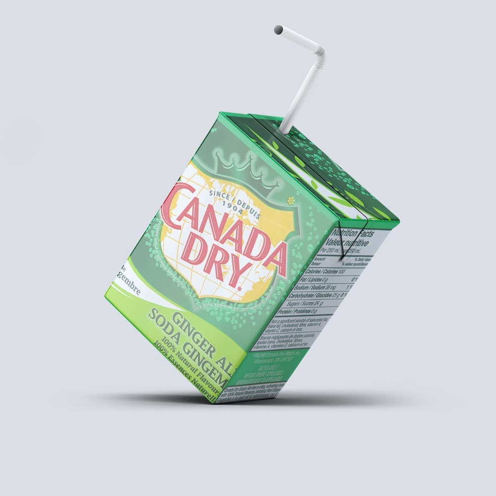 Free Real Juice Packaging Mockup PSD